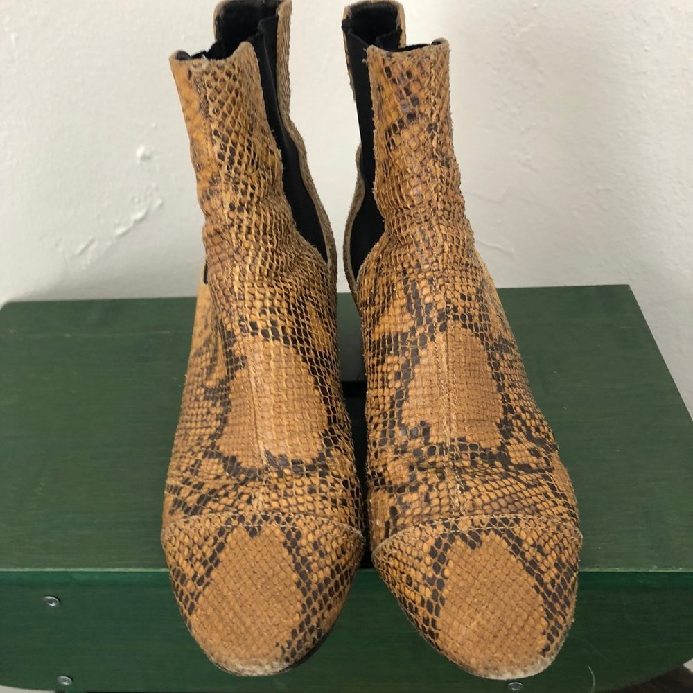 Isabel Marant Danae Amber Python Printed booties